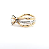 Ivana Jewels Rings 3.02 Carat Diamond Criss-Cross Radiance