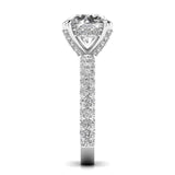 Ivana Jewels Rings 3.5 Carat Solitaire Diamond Channel Setting Ring