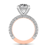 Ivana Jewels Rings 3.5 Carat Solitaire Diamond Channel Setting Ring