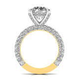 Ivana Jewels Rings 3.5 Carat Solitaire Diamond Channel Setting Ring