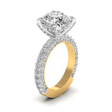 Ivana Jewels Rings 3.5 Carat Solitaire Diamond Channel Setting Ring