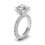 Ivana Jewels Rings 3.5 Carat Solitaire Diamond Channel Setting Ring