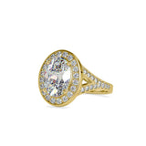 Ivana Jewels Rings 3 Carat Oval Lab Grown Diamond Engagement Ring