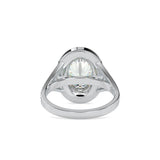Ivana Jewels Rings 3 Carat Oval Lab Grown Diamond Engagement Ring