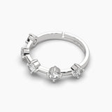 Ivana Jewels Rings 5 Round Cut Diamond Adjustable Ring