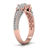 Ivana Jewels Rings 50 Pointers Princess and Pear Halo Ring