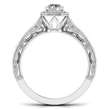 Ivana Jewels Rings 60 Pointer Radiant Halo Diamond Embrace