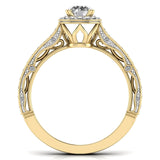 Ivana Jewels Rings 60 Pointer Radiant Halo Diamond Embrace