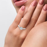 Ivana Jewels Rings 70 Pointer Dazzling Halo Rose
