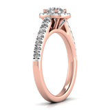 Ivana Jewels Rings 70 Pointer Dazzling Halo Rose