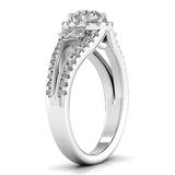 Ivana Jewels Rings 70 Pointer Solitaire Lab Grown Diamond Split Ring