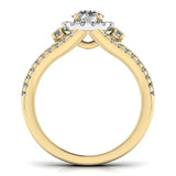 Ivana Jewels Rings 70 Pointer Solitaire Lab Grown Diamond Split Ring