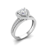 Ivana Jewels Rings Adore 1 Carat Centre Heart Diamond Ring