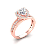 Ivana Jewels Rings Adore 1 Carat Centre Heart Diamond Ring