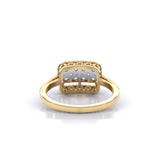 Ivana Jewels Rings Brisa Square Halo Ring