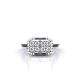 Ivana Jewels Rings Brisa Square Halo Ring