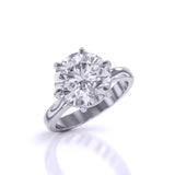 Ivana Jewels Rings Casual 3.35 Carat Solitaire Ring