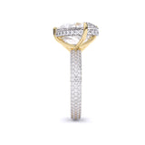 Ivana Jewels Rings Centre Solitaire Mixed Fancy & Side Round Diamonds Ring