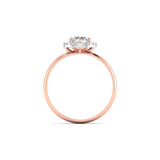 Ivana Jewels Rings Charming Halo Diamond Ring for Women’s Glamour
