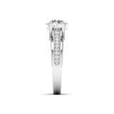 Ivana Jewels Rings Classic Diamond Engagement Ring with Pave Band