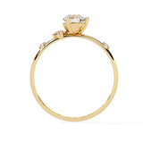 Ivana Jewels Rings Classic Round Solitaire Engagement Ring with Rubies