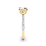 Ivana Jewels Rings Cushion Solitaire Engagement Ring