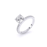 Ivana Jewels Rings Cushion Solitaire Engagement Ring