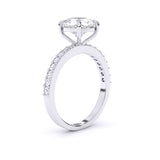Ivana Jewels Rings Cushion Solitaire Engagement Ring