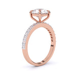 Ivana Jewels Rings Cushion Solitaire Engagement Ring