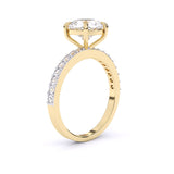 Ivana Jewels Rings Cushion Solitaire Engagement Ring