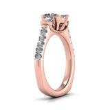 Ivana Jewels Rings Delicate French Setting Diamond Ring