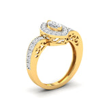 Ivana Jewels Rings Delicate Marquise Diamond Engagement Ring