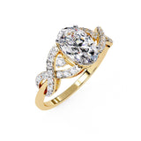 Ivana Jewels Rings Diamond Crossover Engagement Ring
