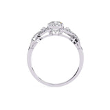 Ivana Jewels Rings Diamond Crossover Engagement Ring