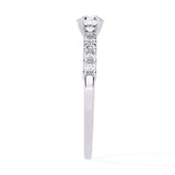 Ivana Jewels Rings Diamond Engagement Ring with Diamond Band