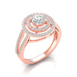Ivana Jewels Rings Double Halo Engagement Ring