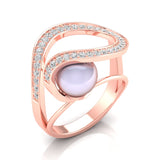 Ivana Jewels Rings Double Halo Pearl Ring
