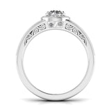 Ivana Jewels Rings Ecstatic Halo Diamond Solitaire Ring