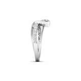 Ivana Jewels Rings Elegant Solitaire Diamond Ring with Twisted Band
