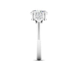 Ivana Jewels Rings Elegant Three-Stone Diamond Engagement Ring