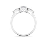 Ivana Jewels Rings Elegant Three-Stone Diamond Engagement Ring