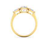Ivana Jewels Rings Elegant Three-Stone Diamond Engagement Ring