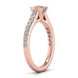 Ivana Jewels Rings Embroider With Solitaire Diamond Ring
