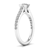 Ivana Jewels Rings Embroider With Solitaire Diamond Ring