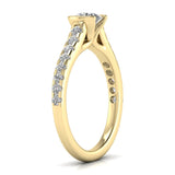Ivana Jewels Rings Embroider With Solitaire Diamond Ring