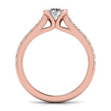 Ivana Jewels Rings Embroider With Solitaire Diamond Ring