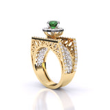 Ivana Jewels Rings Emerald Aura Ring