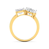 Ivana Jewels Rings Emerald & Oval Engagement Ring