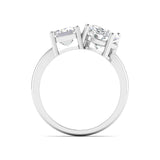 Ivana Jewels Rings Emerald & Oval Engagement Ring