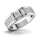 Ivana Jewels Rings Fancy Princess Cut Diamond Men's Ring